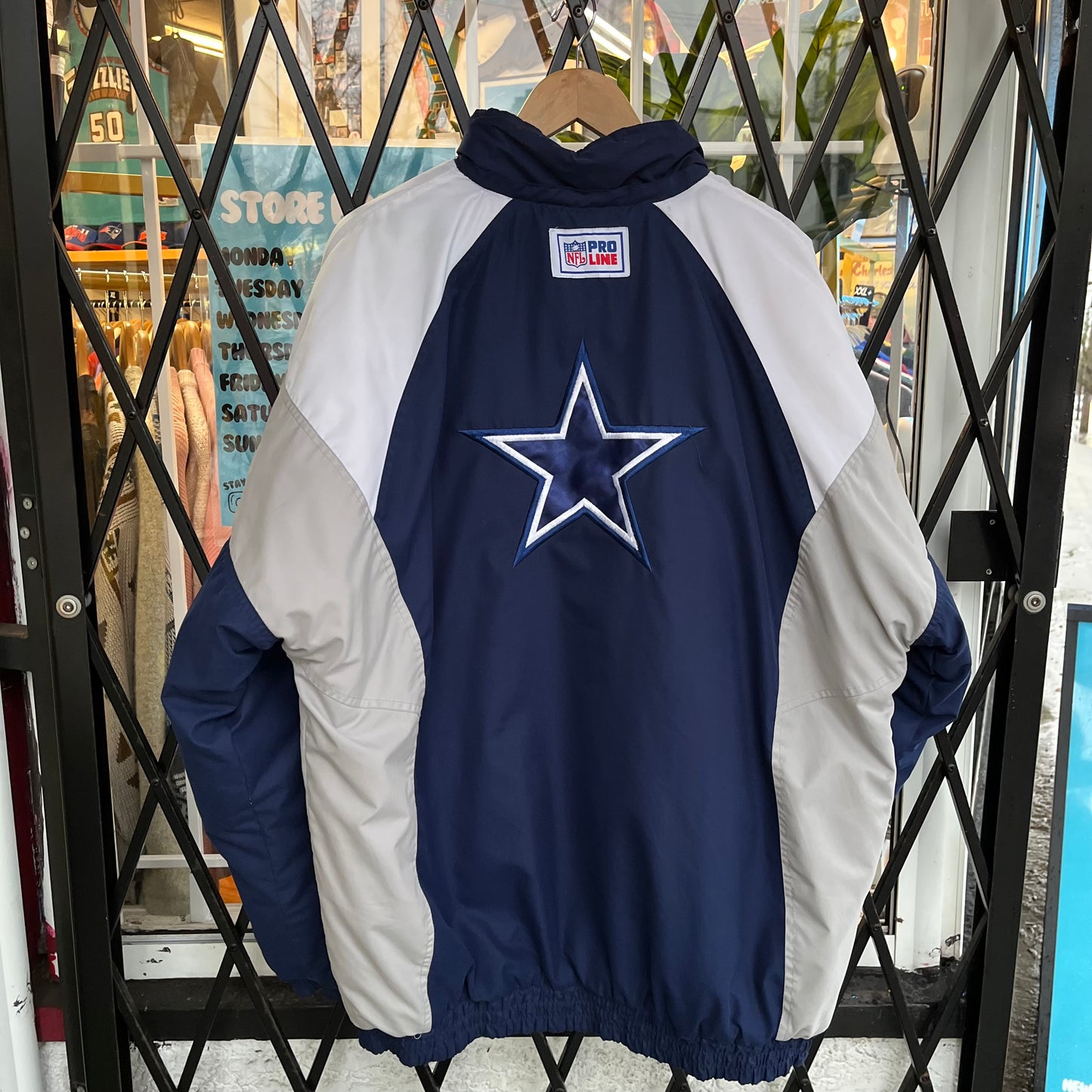 Vintage Reebok Pro Line Dallas Cowboys Parka Jacket - Size XL