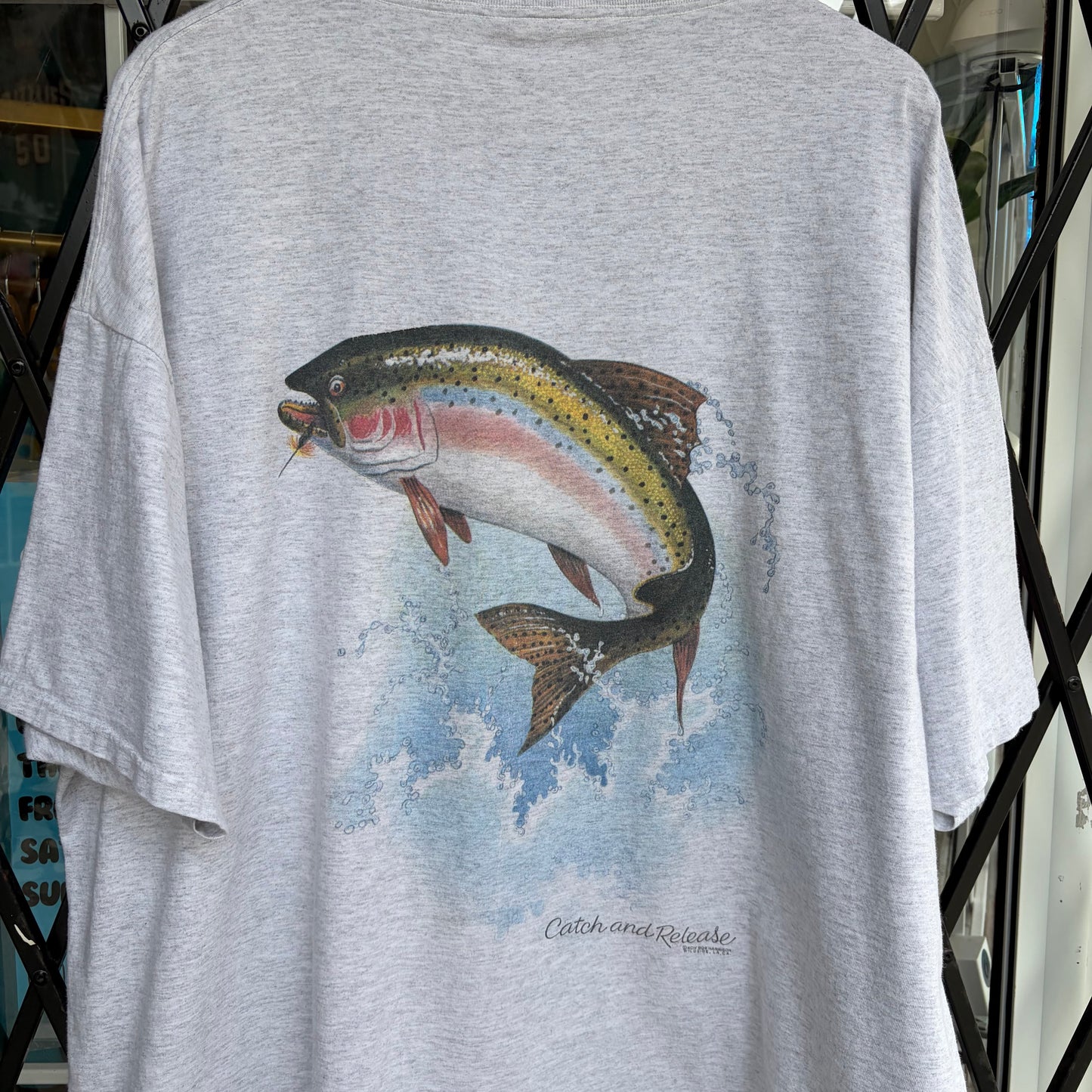 Vintage Trout Fishing Tee - Size XXXL