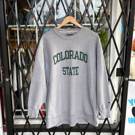 Vintage Champions Reverse Weave Colorado State Crewneck - Size XL
