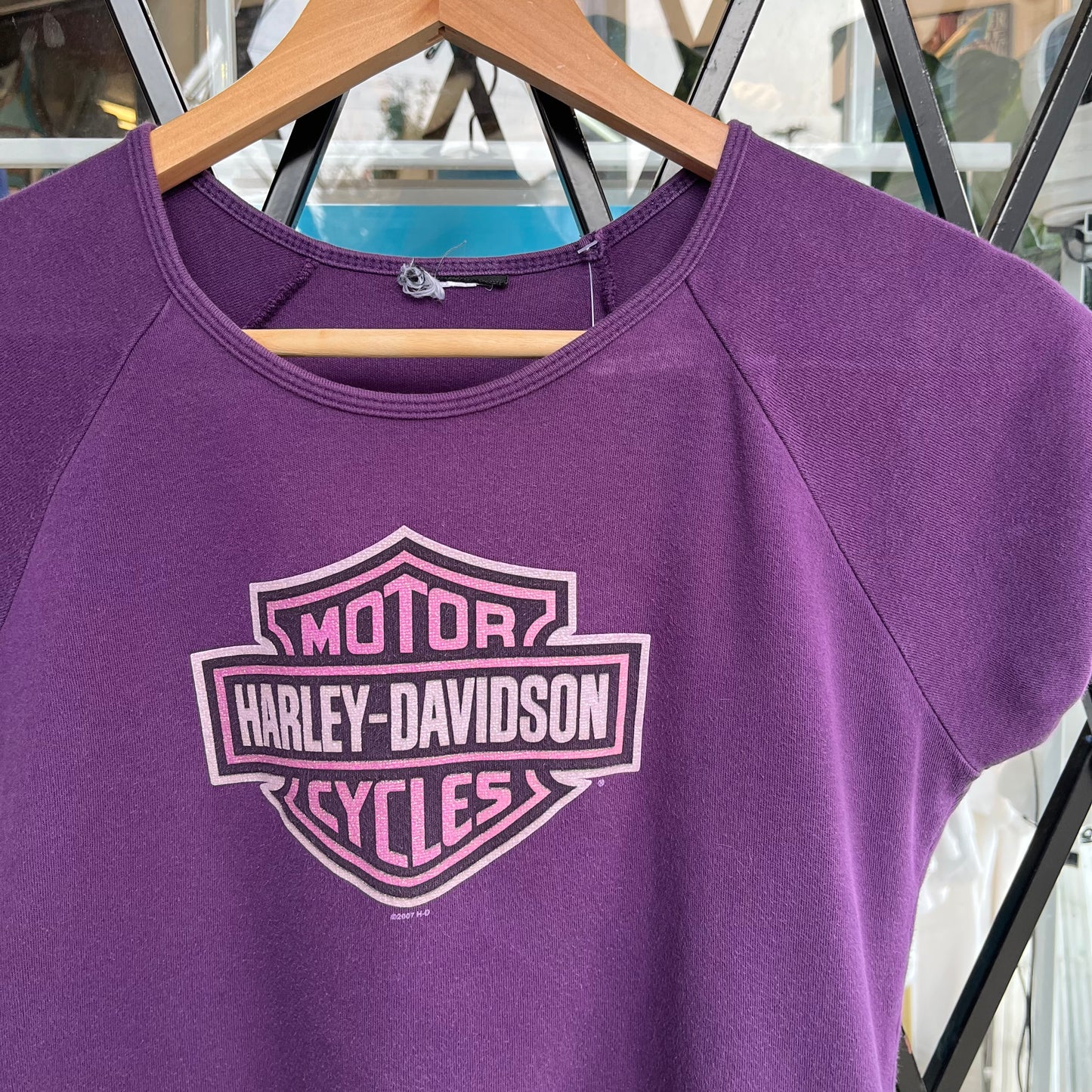 Y2K Harley Davidson Baby Tee - Size Womens M