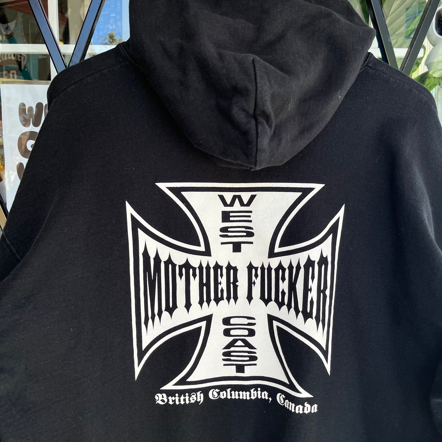 Y2K West Coast Mother Fucker Hoodie - Size XL