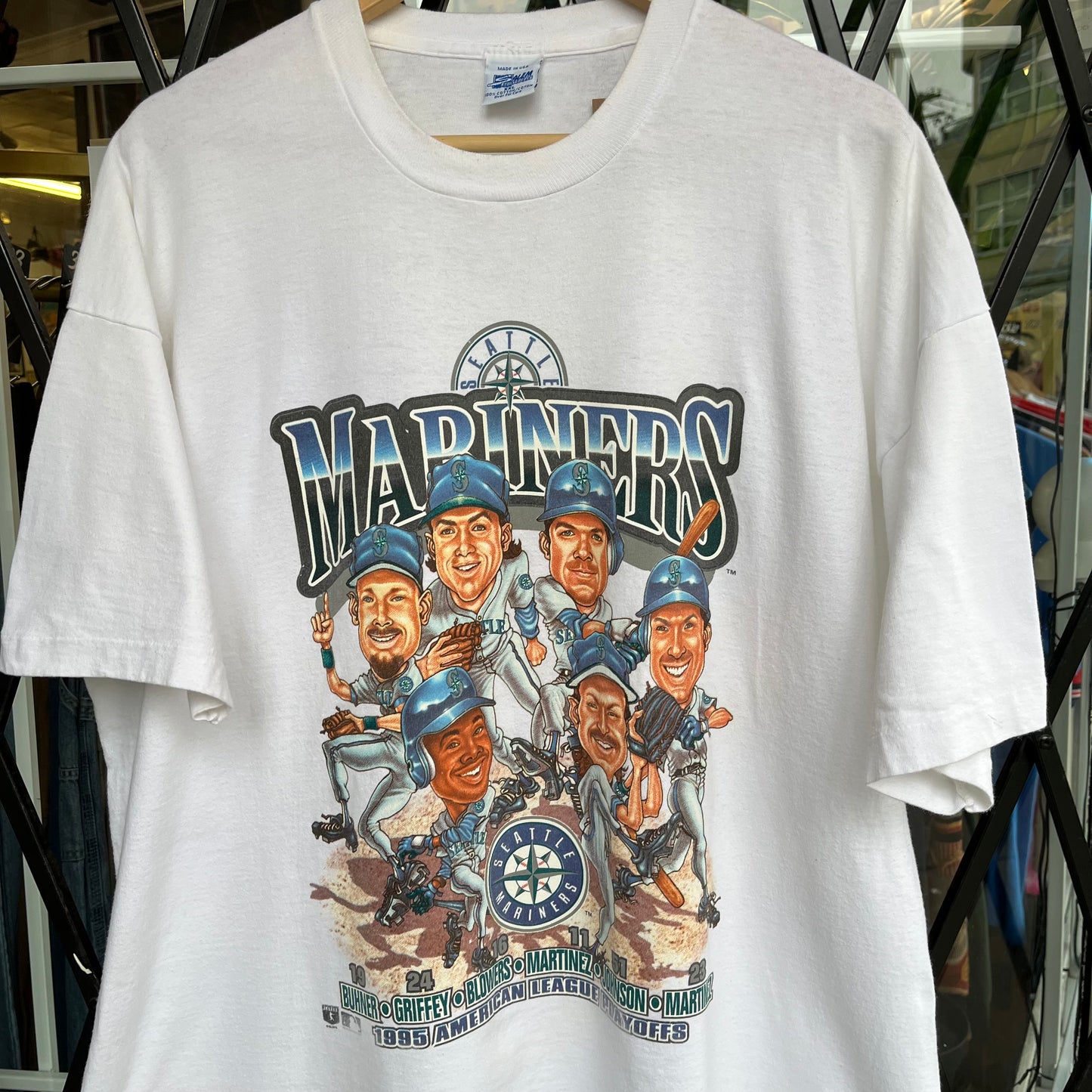 1995 Salem Seattle Mariners Bobble Head Tee - Size XXL