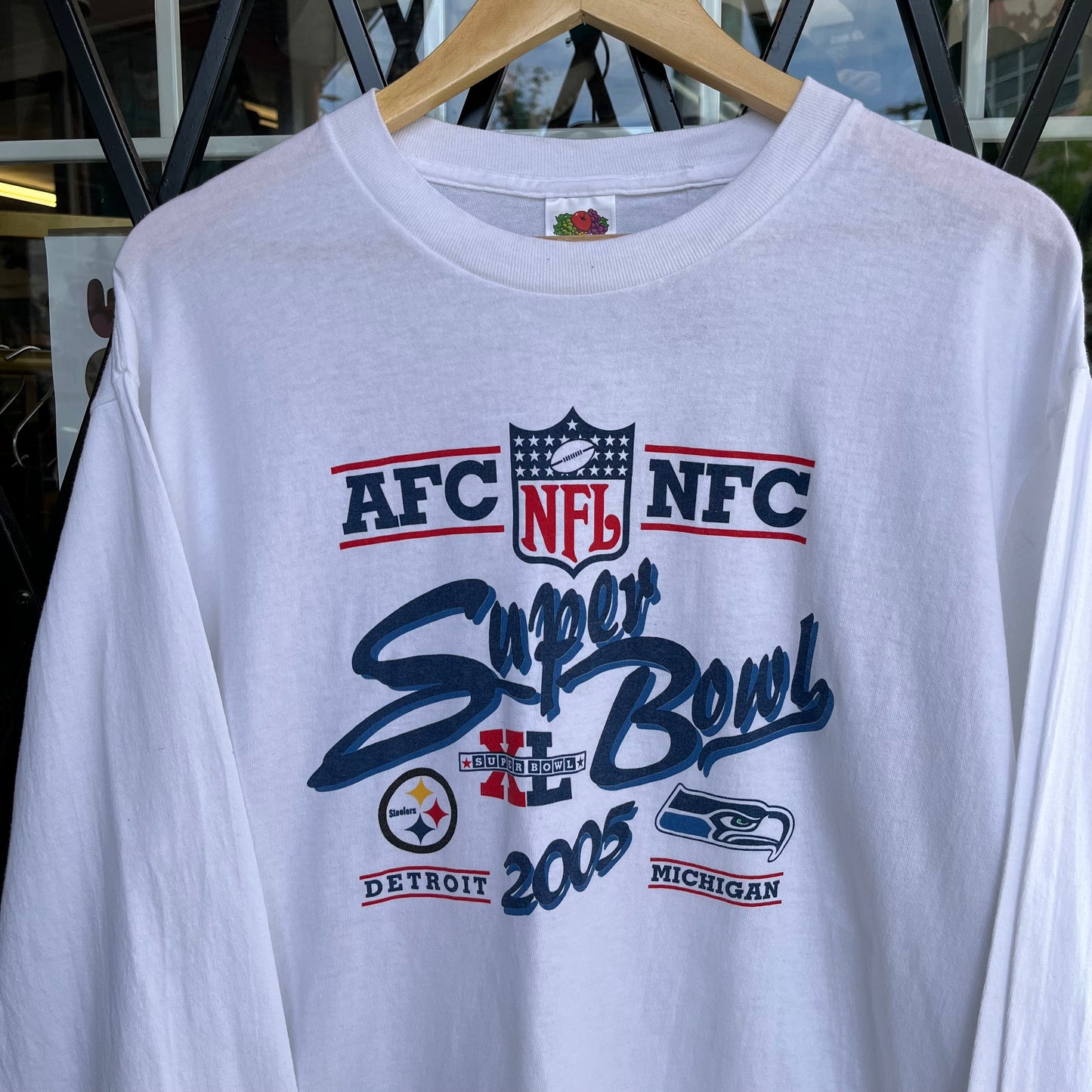 2005 Seahawks Super Bowl Long Sleeve - Size XL