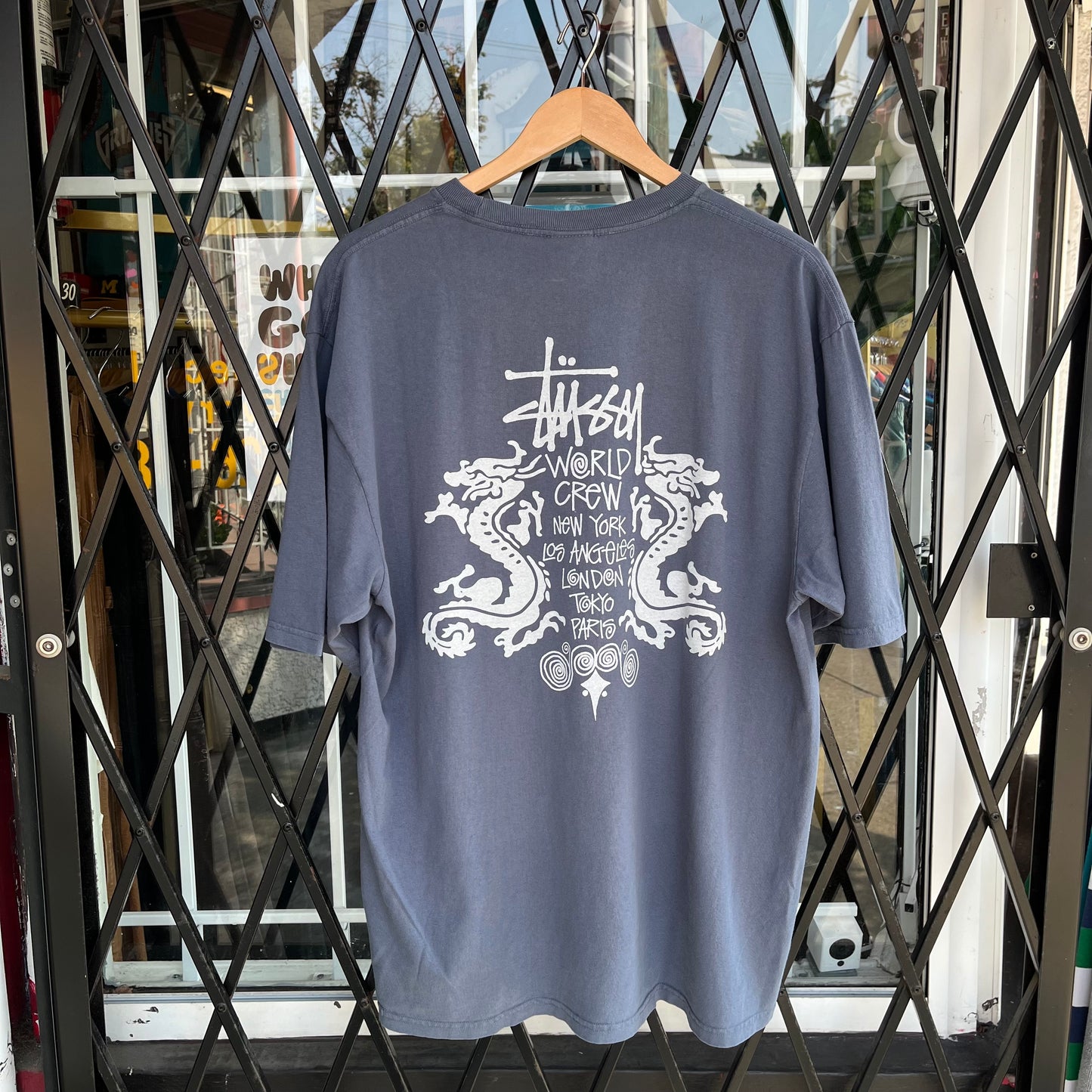Stussy Double Dragon Tee Navy - Size L