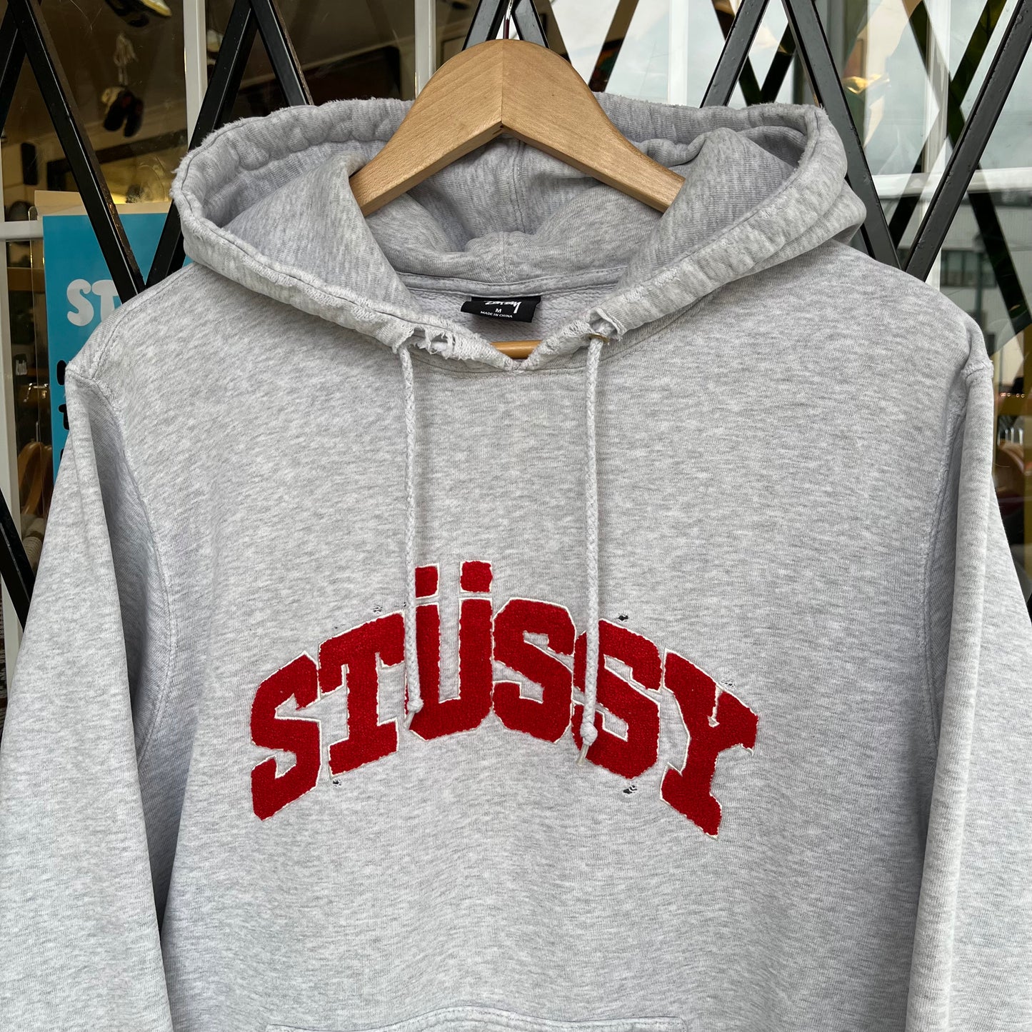Stussy Spell Out Hoodie - Size M