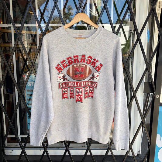 Vintage Nebraska Huskers National Championship Crewneck - Size L