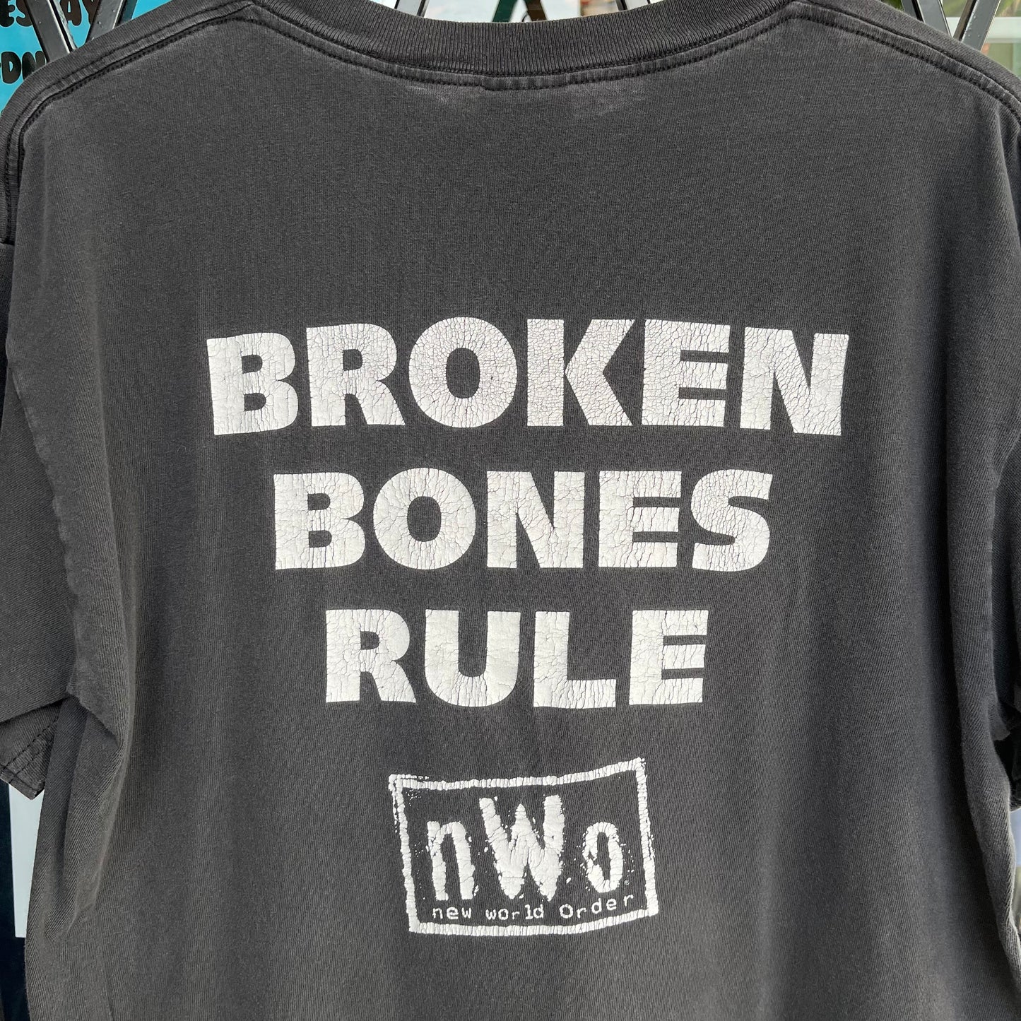 1998 WCW New World Order Wrestling Tee - Size L