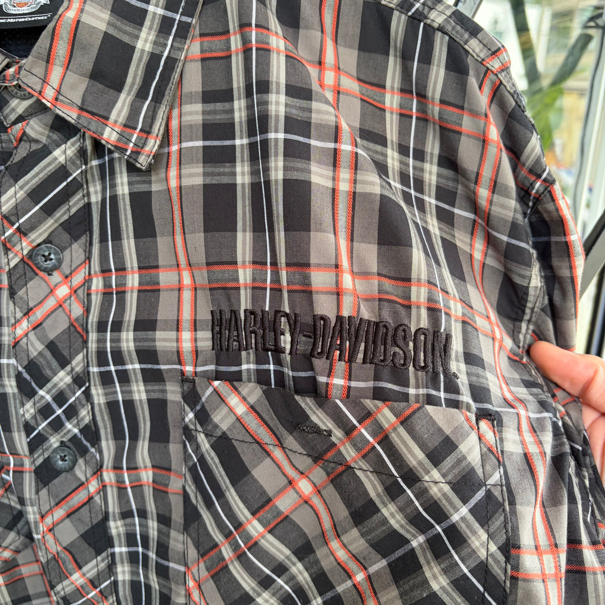 Harley Davidson Plaid Button Up Shirt - Size XXL