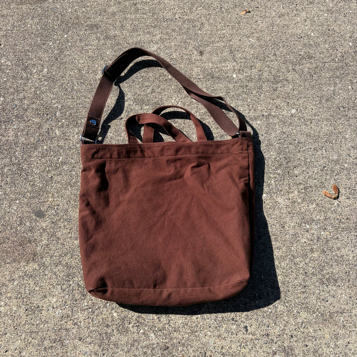 Stussy Canvas Crossbody Bag Brown