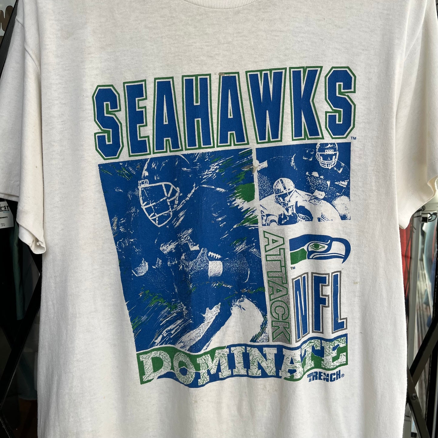 Vintage Seattle Seahawks Dominate Tee - Size XL