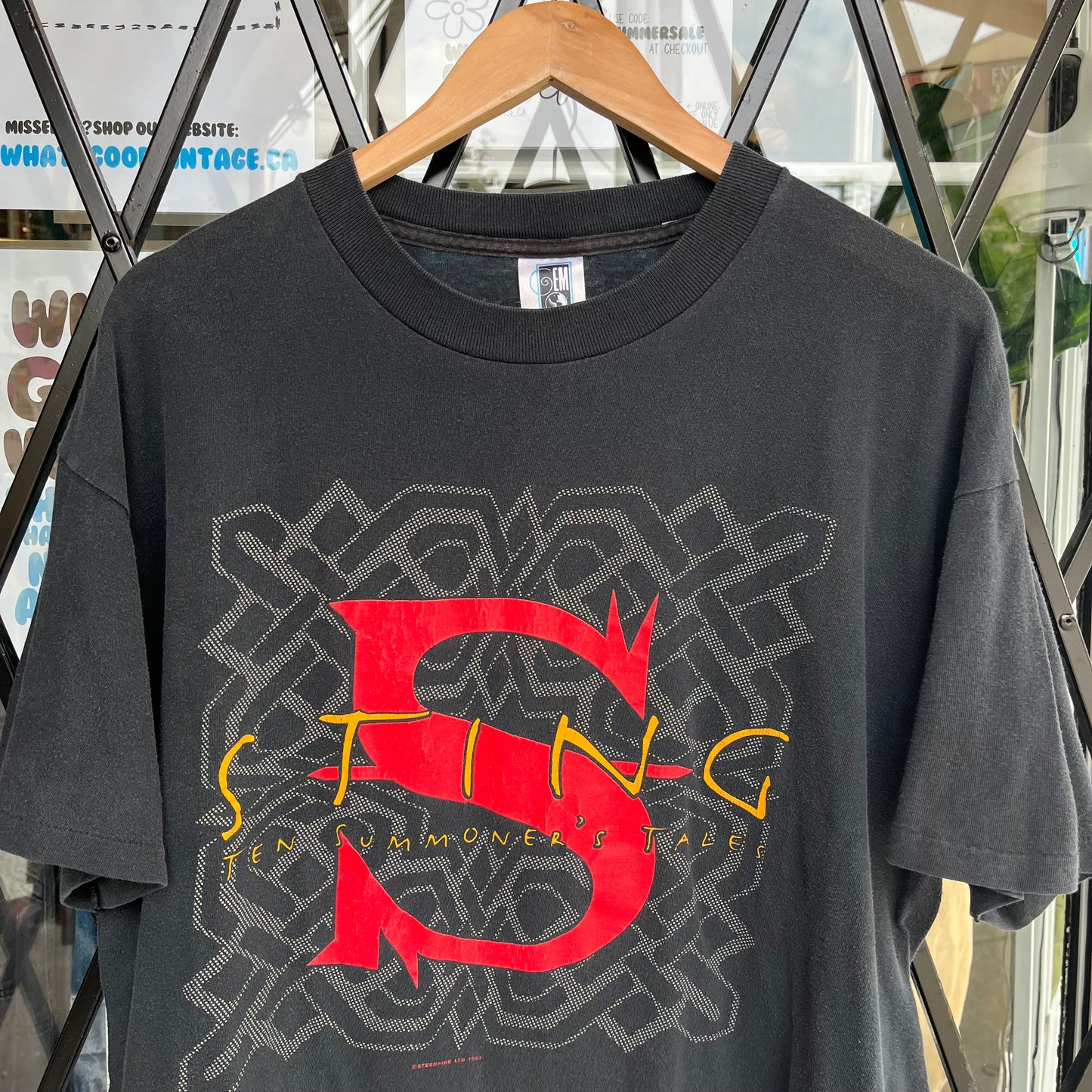 1993 Sting Ten Summoner’s Tales World Tour Tee - Size XL