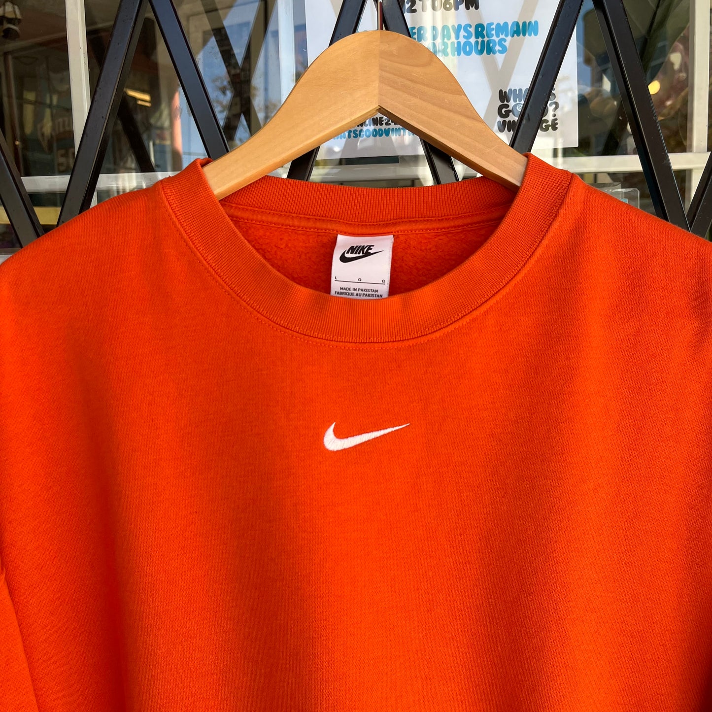 Newer Nike Oversized Cropped Sweater - Size Womens L