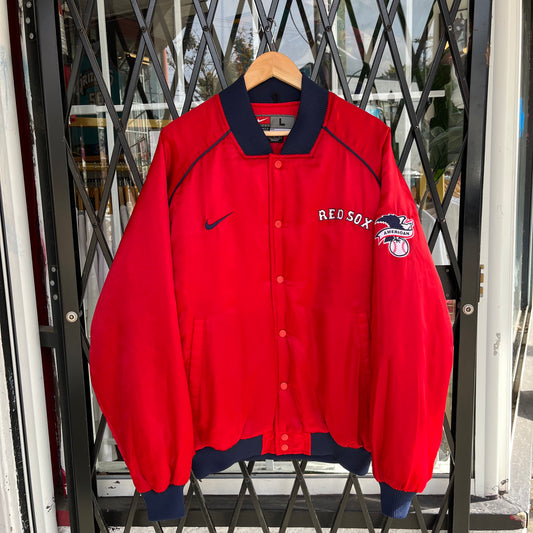 Vintage Nike Boston Red Sox Satin Jacket - Size L