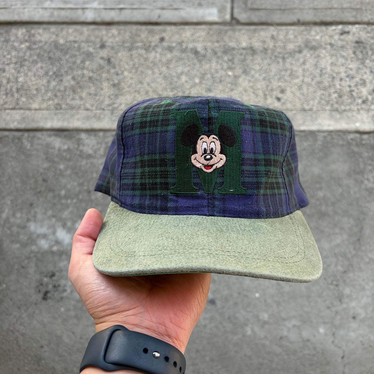 Vintage Disney Mickey Plaid SnapBack