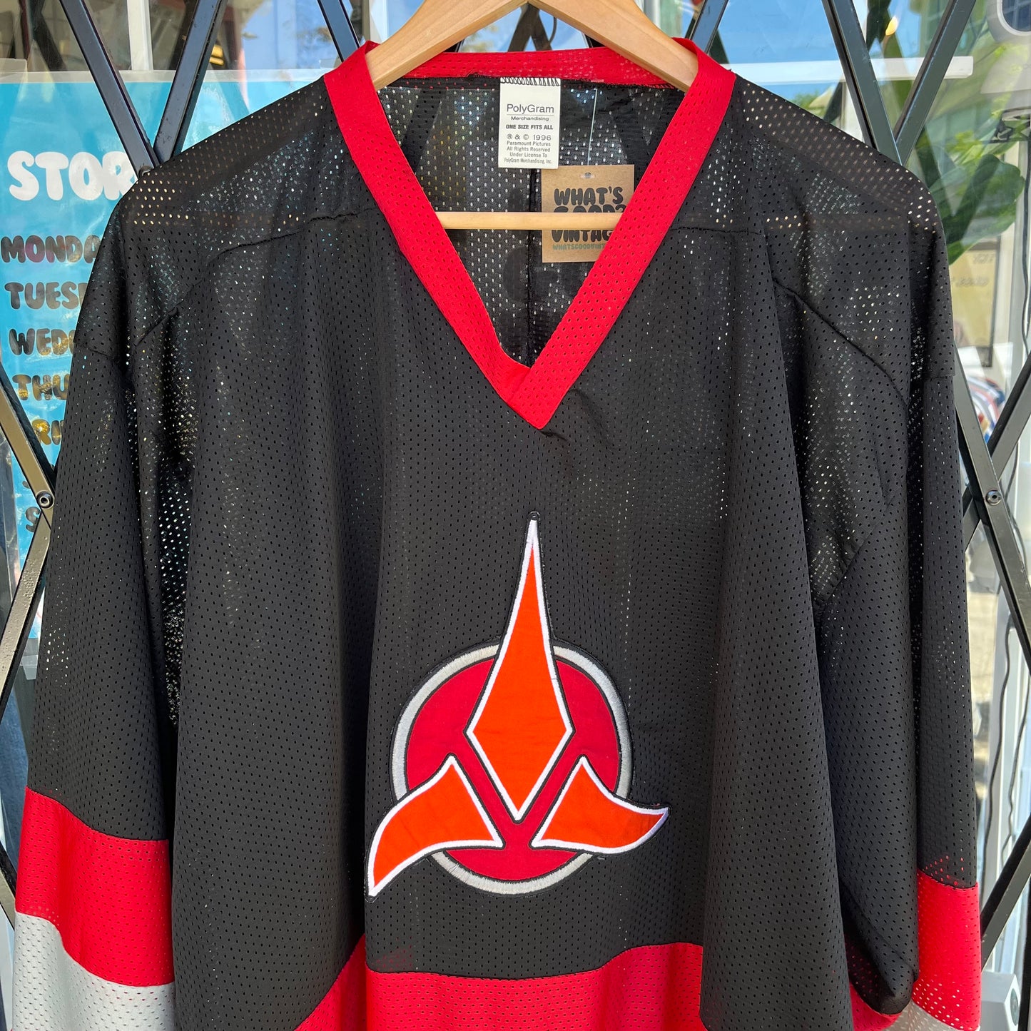 1996 Star Trek Klingon Empire Long Sleeve Mesh Jersey - fits size XXL