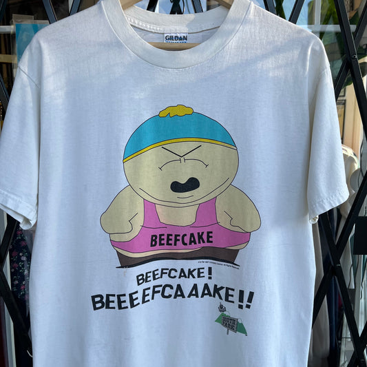 1997 South Park Cartman Beef Cake Tee - Size L