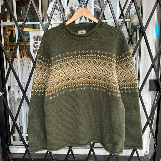 Vintage LL Bean Knit Sweater - Size L