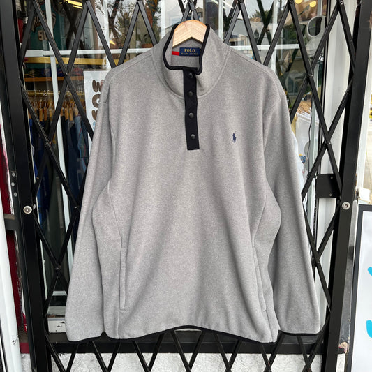 Brand New Polo Ralph Lauren Snap Fleece Sweater - Size XL