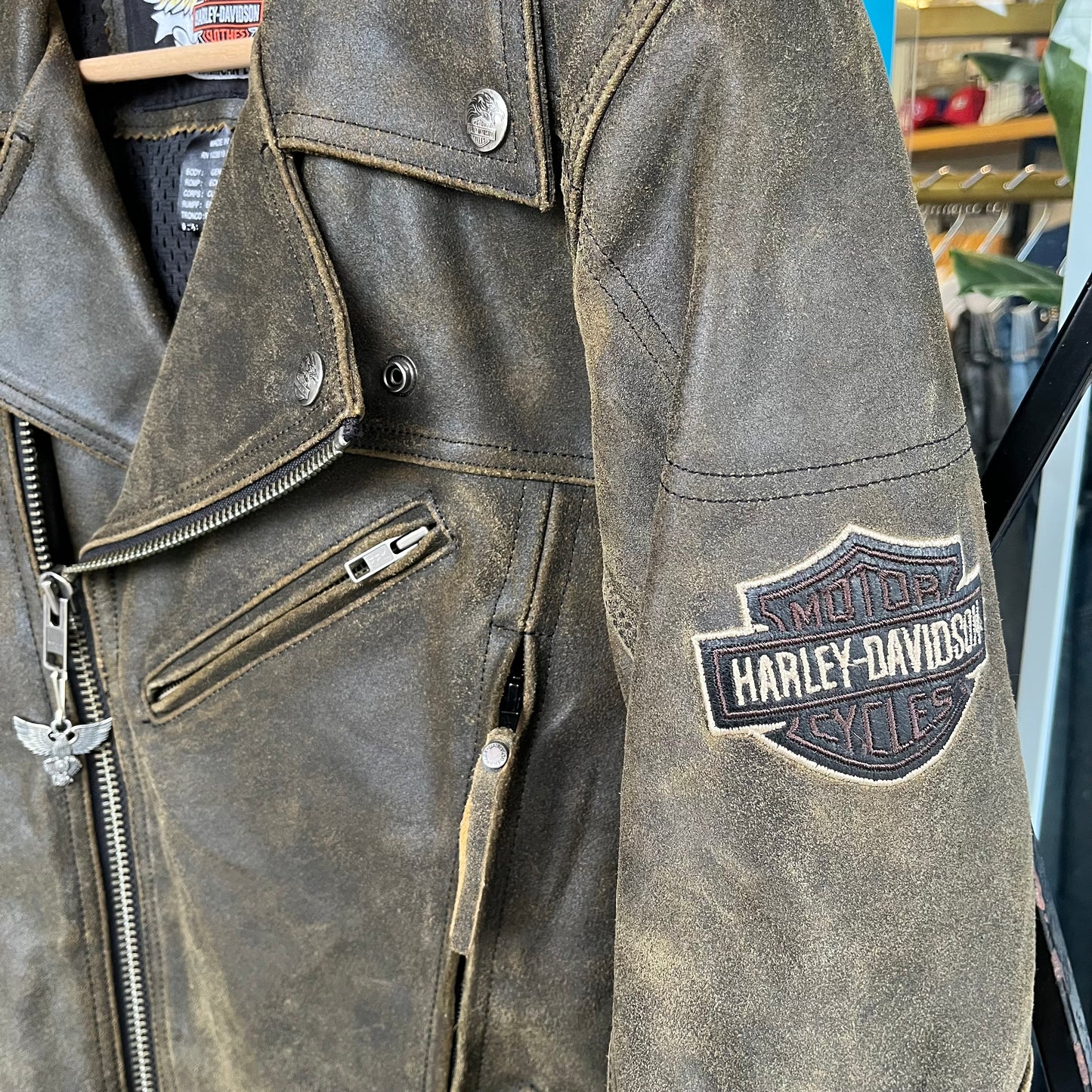 Harley Davidson Genuine Leather Jacket - Size S