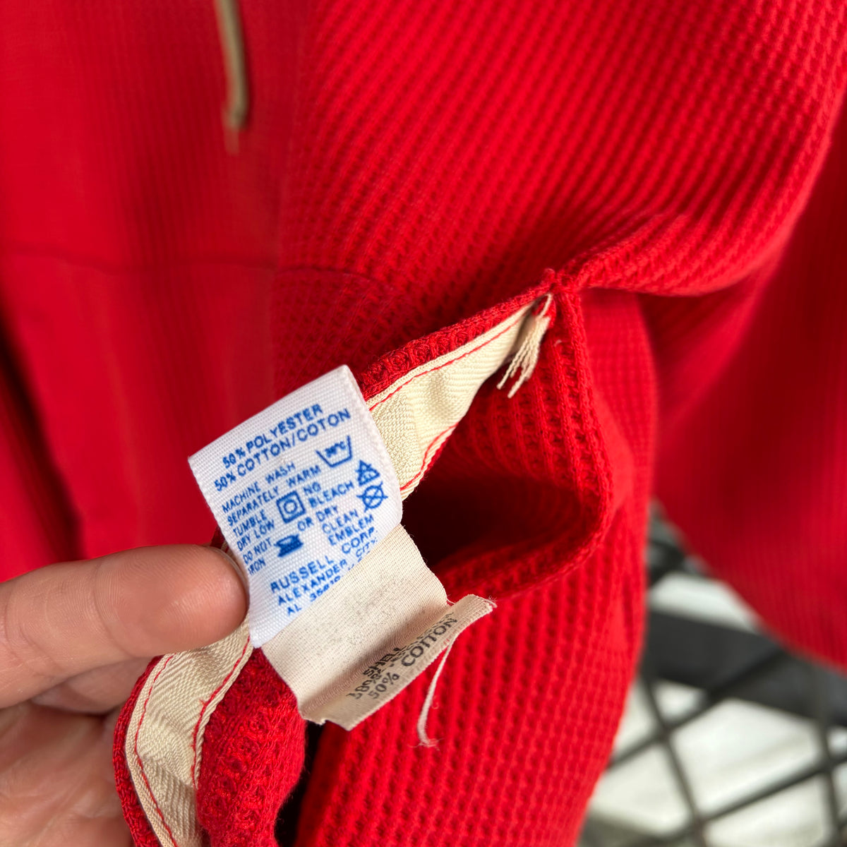Vintage Russell Athletic Reversible Waffle Jacket - Size L