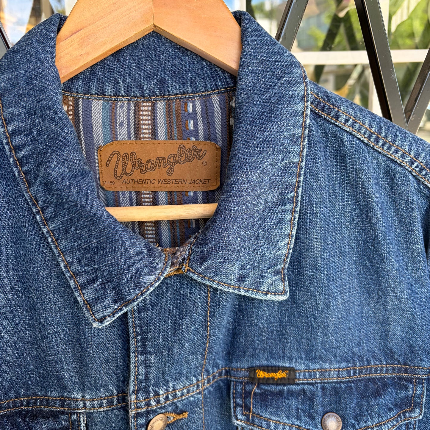 Vintage Wrangler Western Blanket Lined Denim Jacket - Size XL