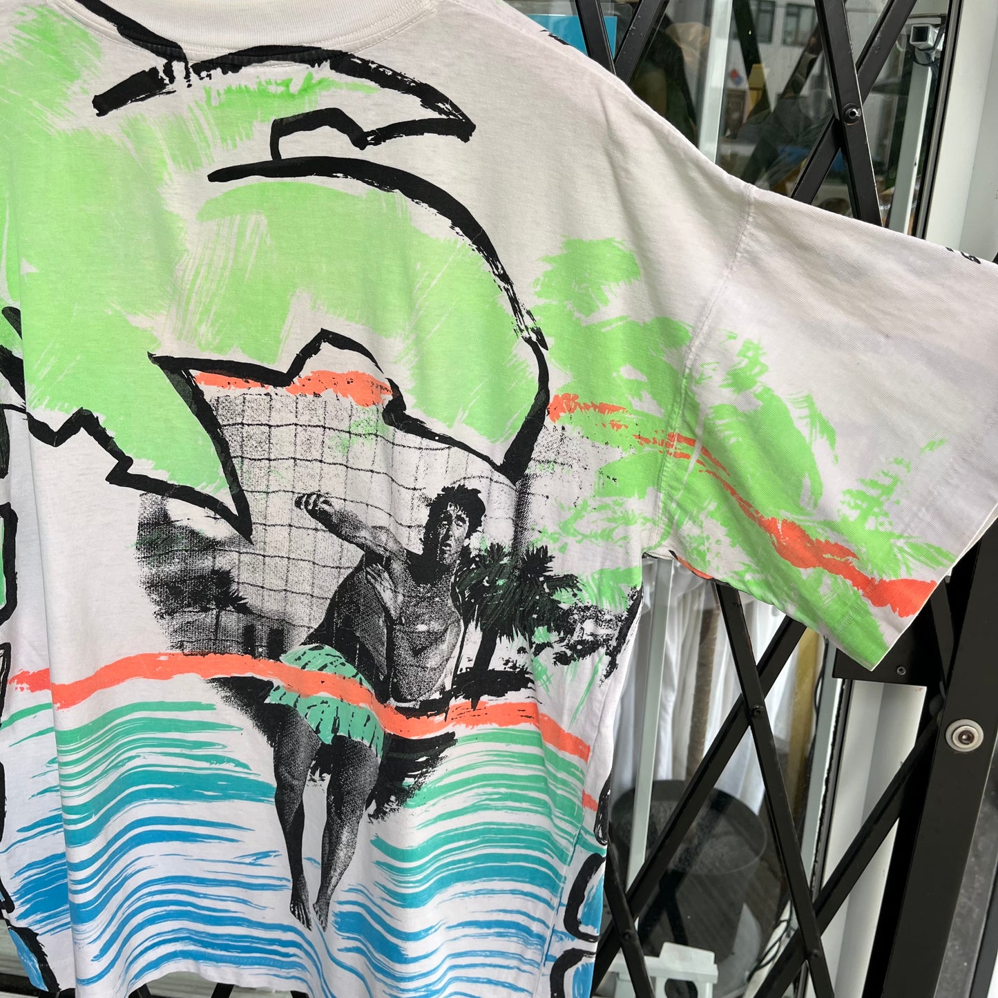 Vintage Beach Volleyball AOP Tee - Size L