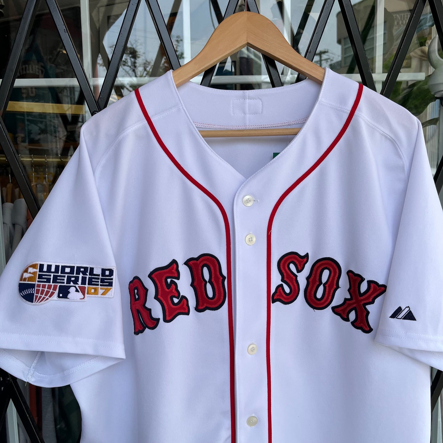 2007 Boston Red Sox Jason Varitek World Series Jersey - Size XXL
