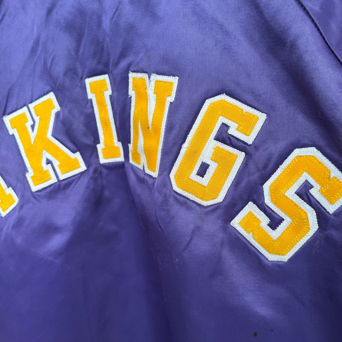 Vintage Chalk Line Minnesota Vikings Satin Jacket - Size L