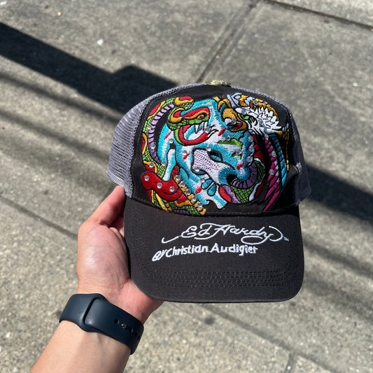 Bootleg Ed Hardy Trucker Hat
