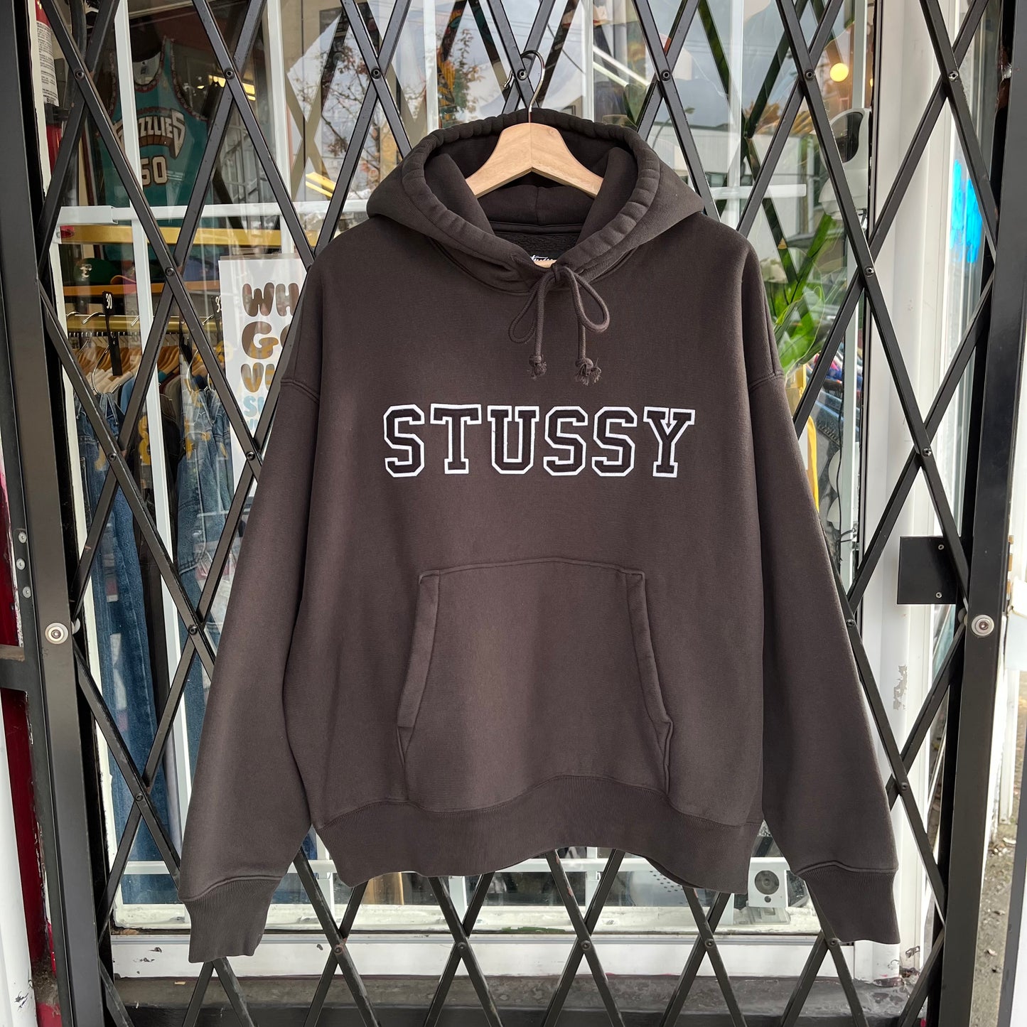 Stussy Applique Hoodie Black - Size M