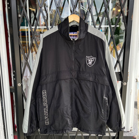 Vintage Logo Athletic Oakland Raiders Parka Jacket - Size XL