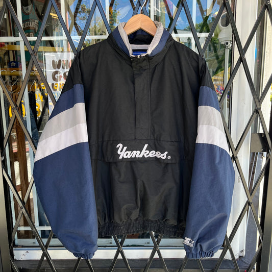 Vintage Starter New York Yankees Pullover Windbreaker - Size L
