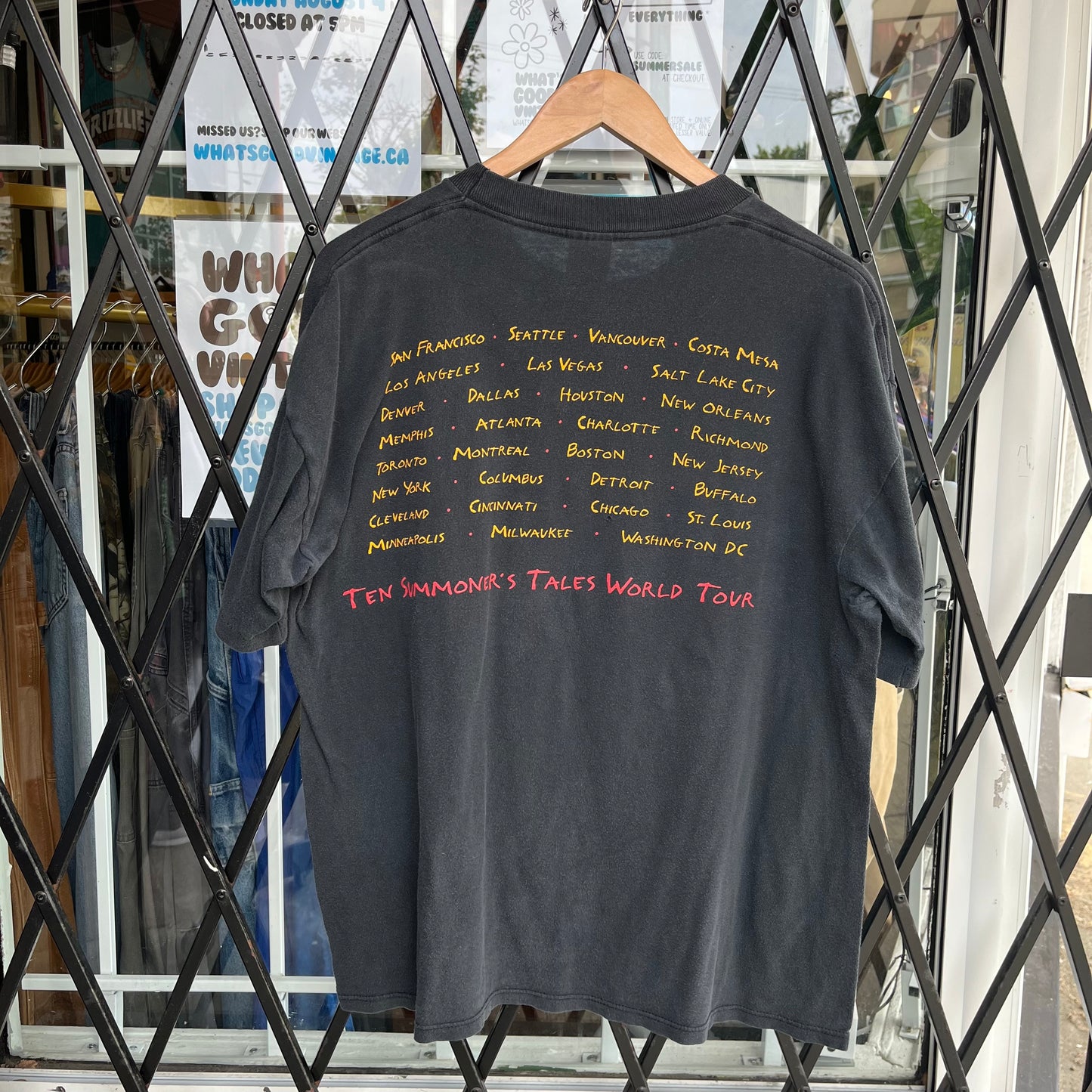 1993 Sting Ten Summoner’s Tales World Tour Tee - Size XL