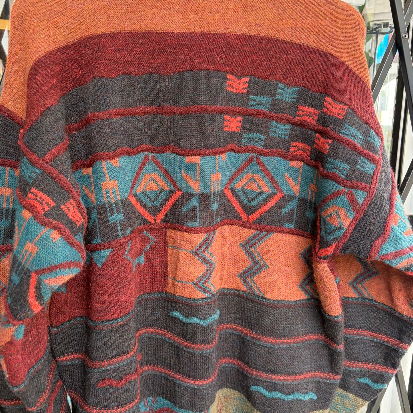 Vintage 3D Knit Sweater - Size L