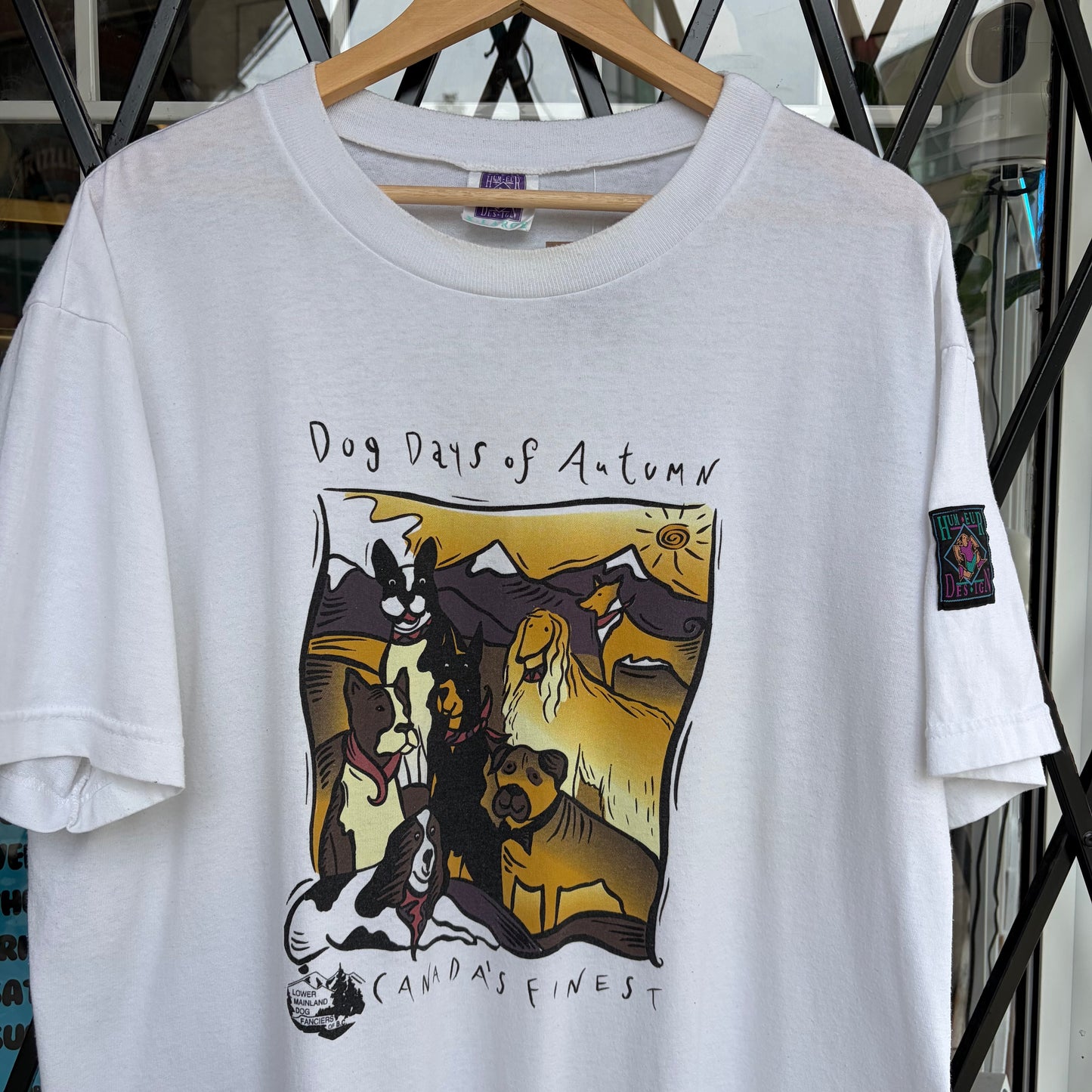 Vintage Dog Days of Autumn Tee - Size XL