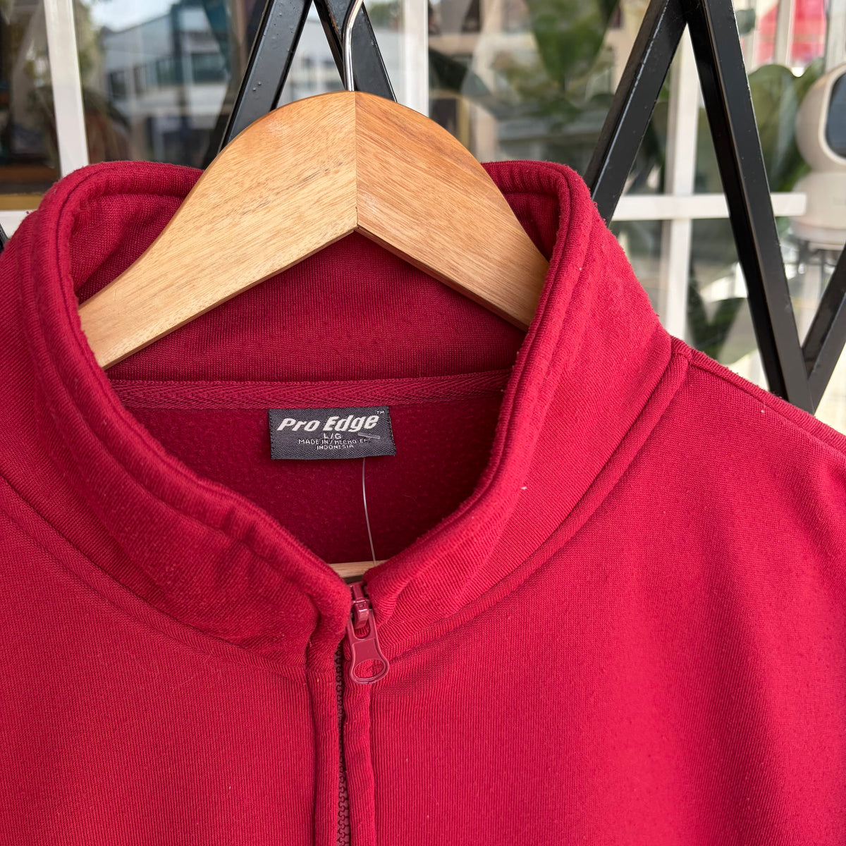 Washington State Cougars Quarter Zip Sweater - Size L