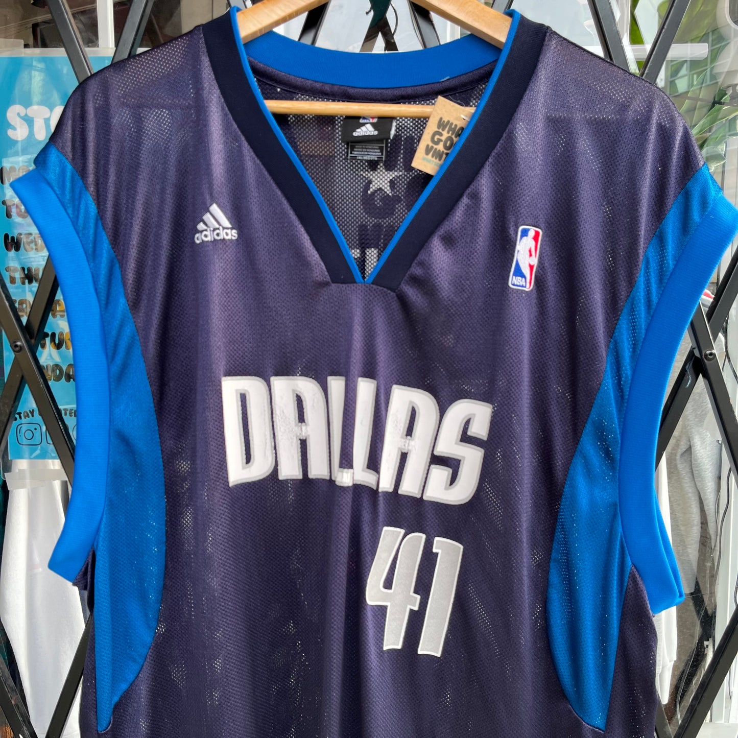 Adidas Dallas Mavericks Dirk Nowitzki Jersey - Size XXL