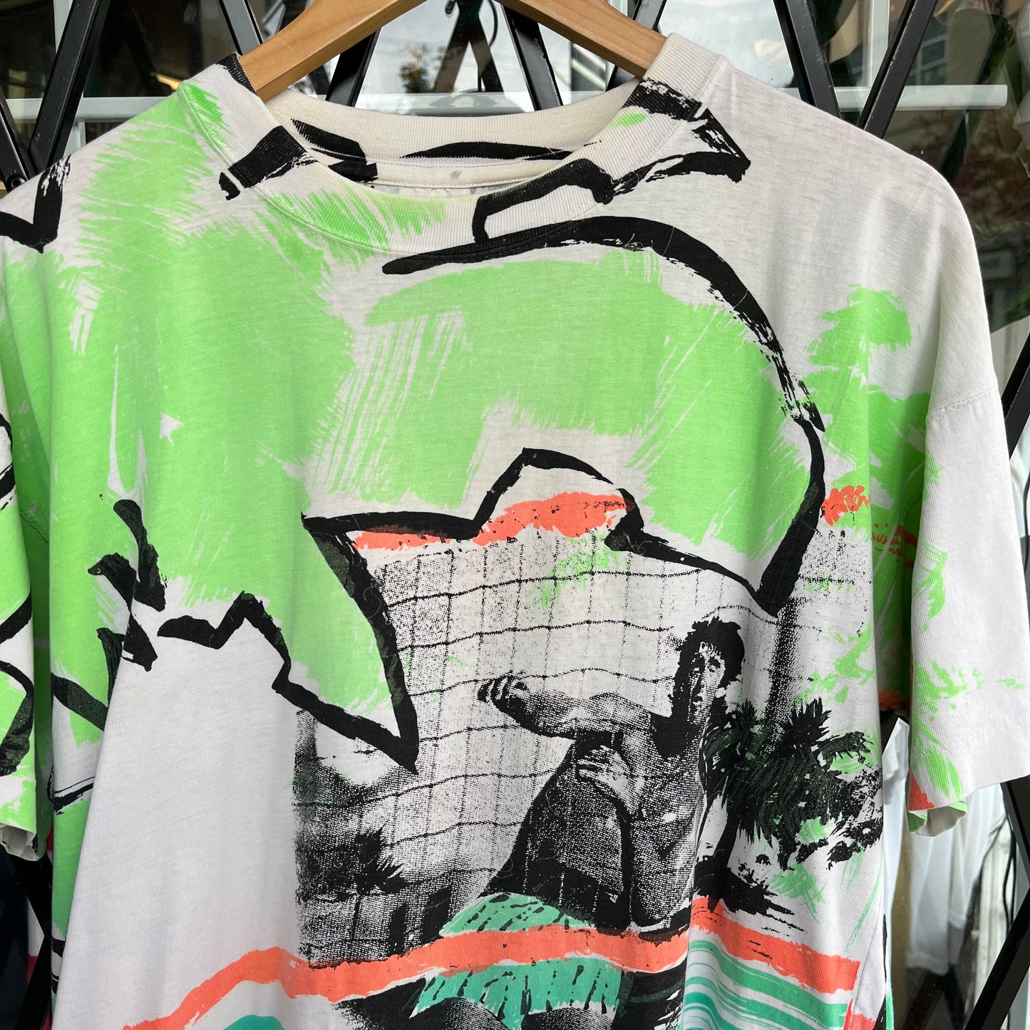 Vintage Beach Volleyball AOP Tee - Size L