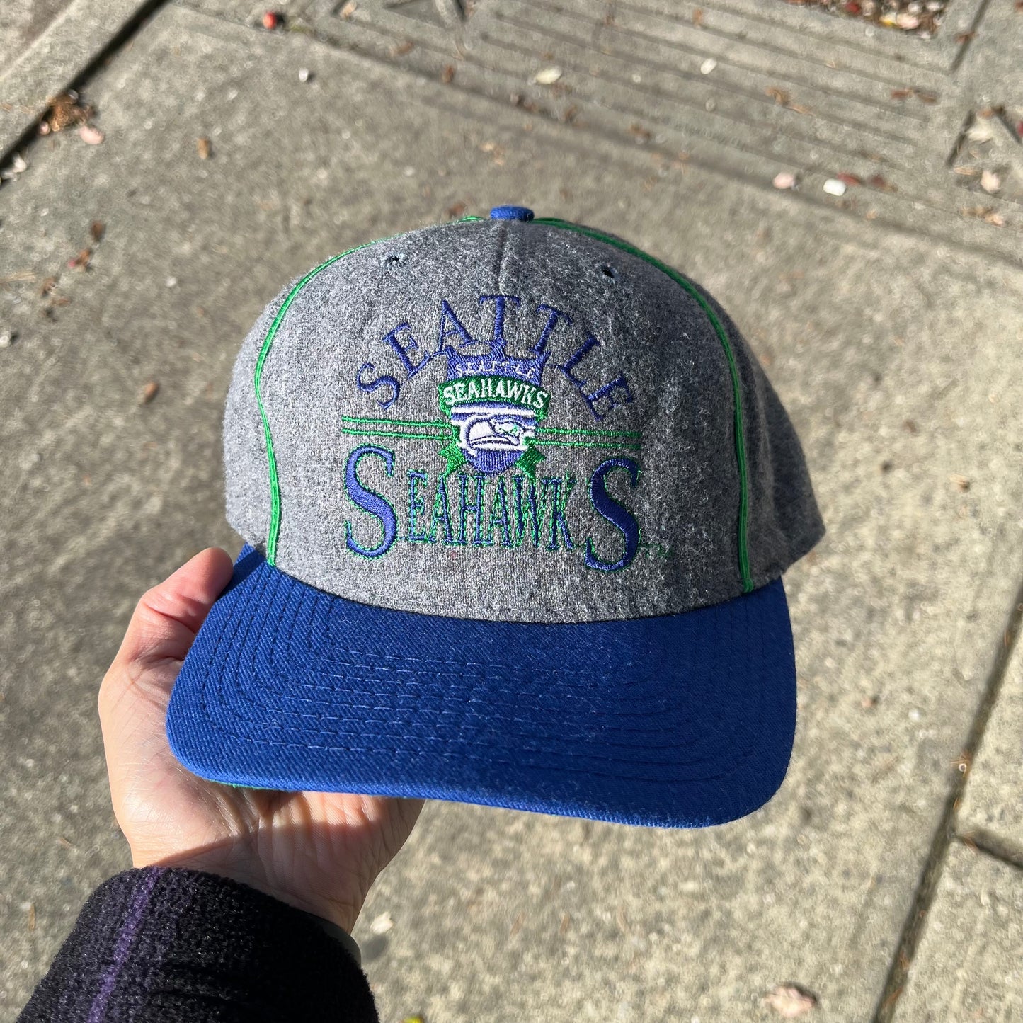 Vintage Seattle Seahawks Wool Snapback