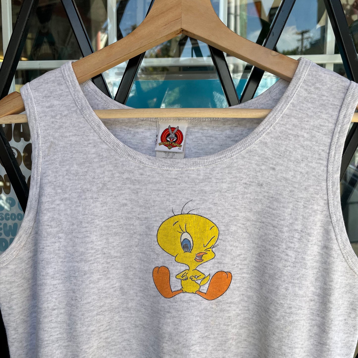 1997 Looney Tunes Tweety Bird Tank Top - Size Womens L