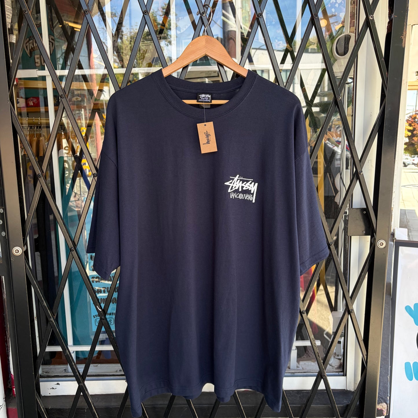Stussy Vancouver Stock Tee Navy - Size XXL