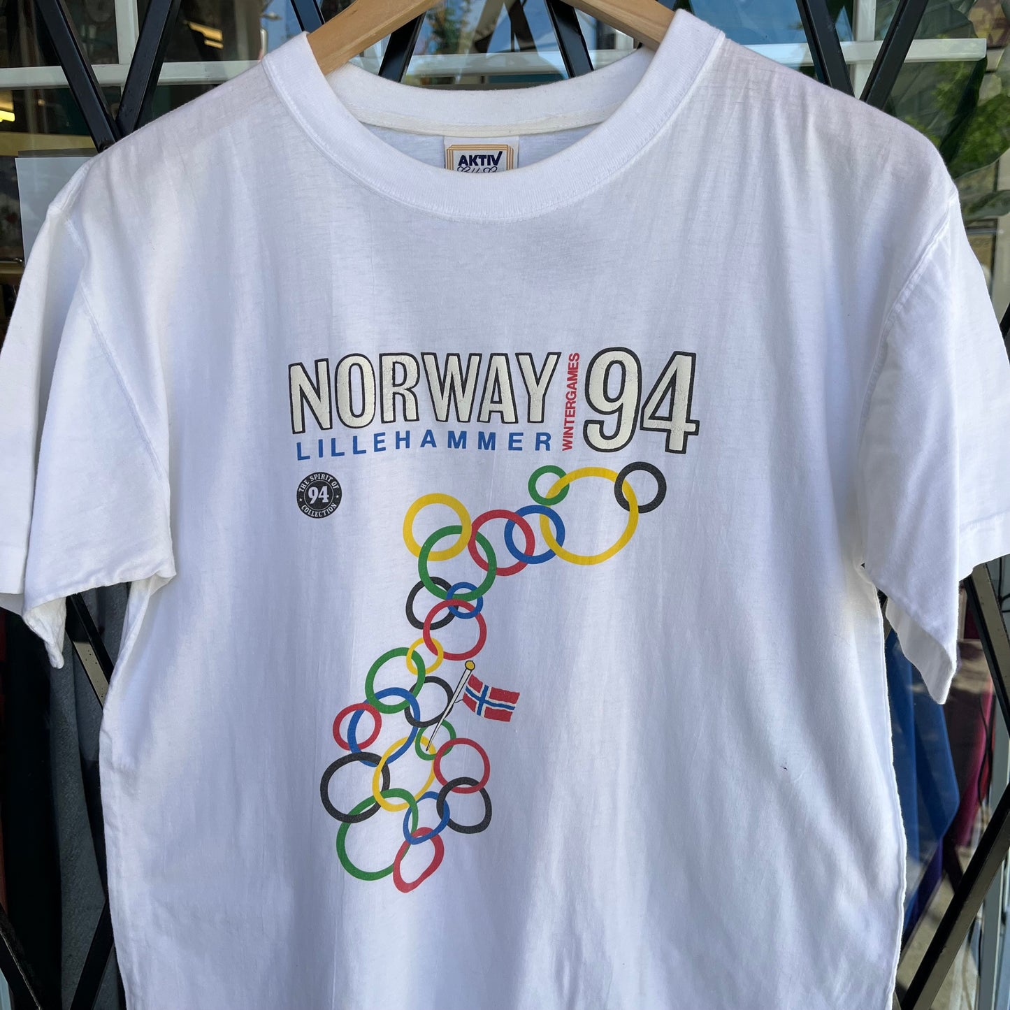1994 Lillehammer Winter Games Norway Tee - Size L