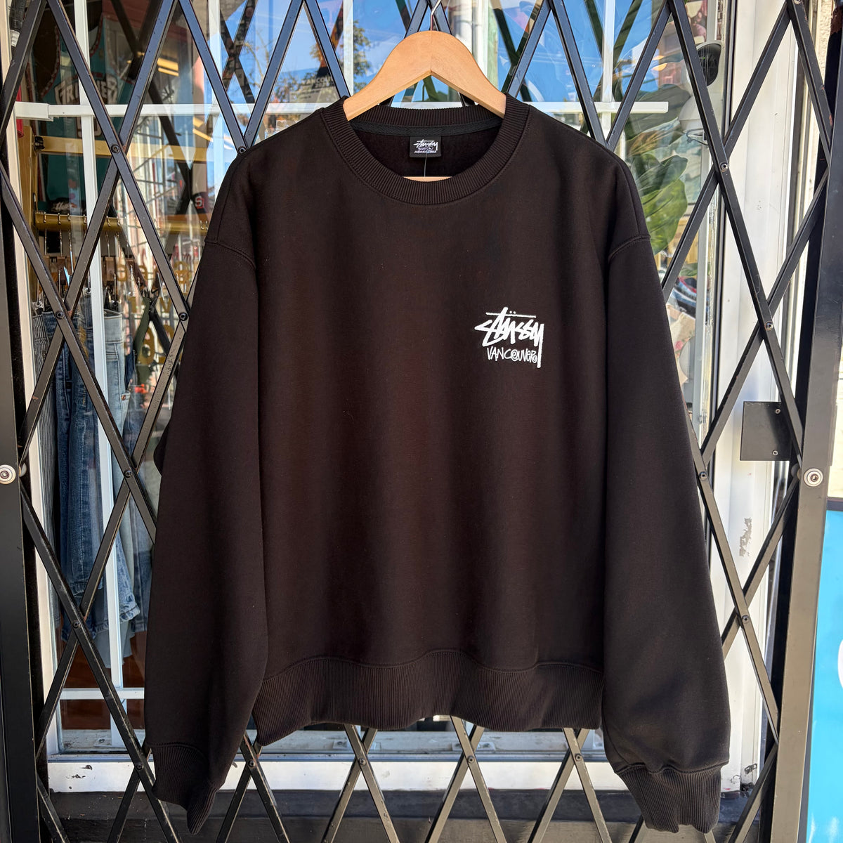 Stussy Vancouver Stock Crewneck Black - Size L
