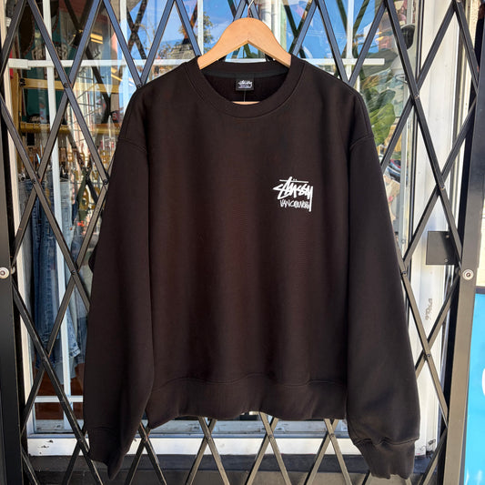 Stussy Vancouver Stock Crewneck Black - Size L