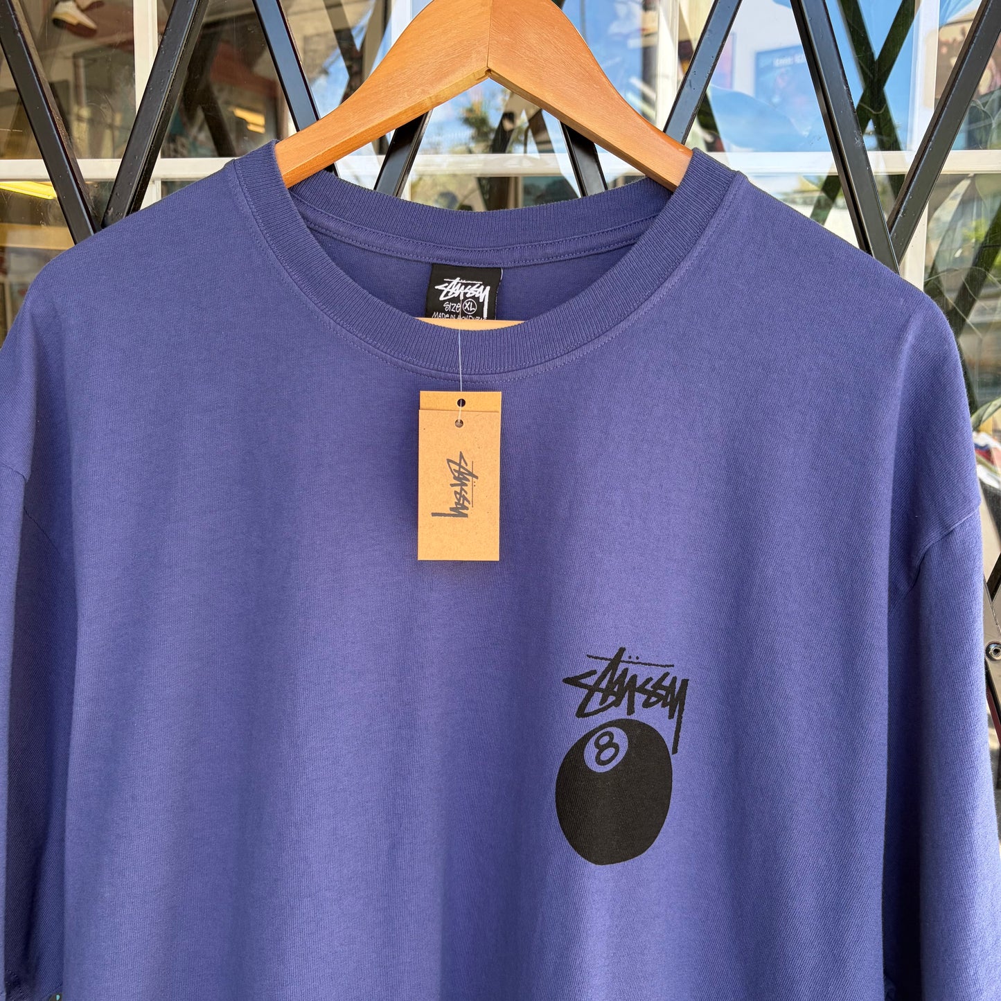 Stussy 8 Ball Tee Indigo - Size XL