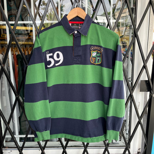 Guinness Long Sleeve Rugby Shirt - Size M