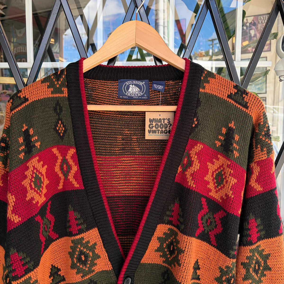 Vintage Knit Cardigan - Size L