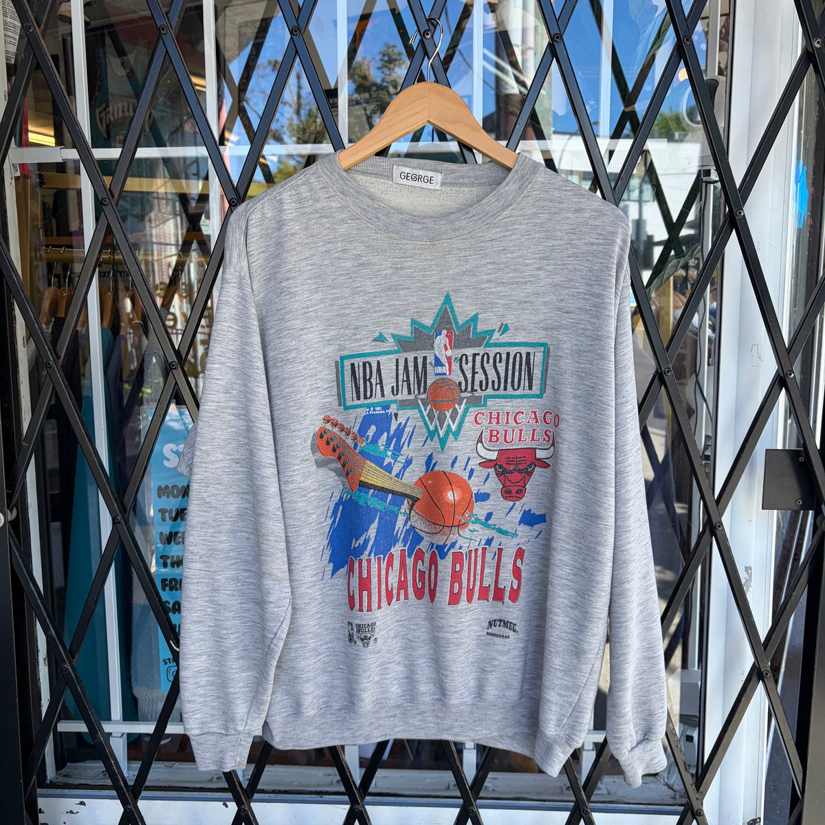 1993 NBA Jam Sessions Chicago Bulls Tour Crewneck - Size L