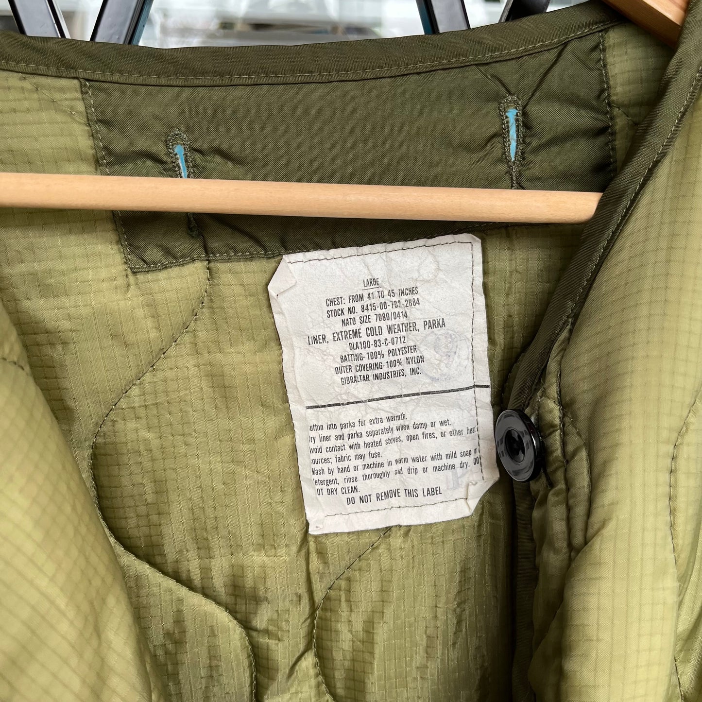 Vintage Military Liner Jacket - Size L