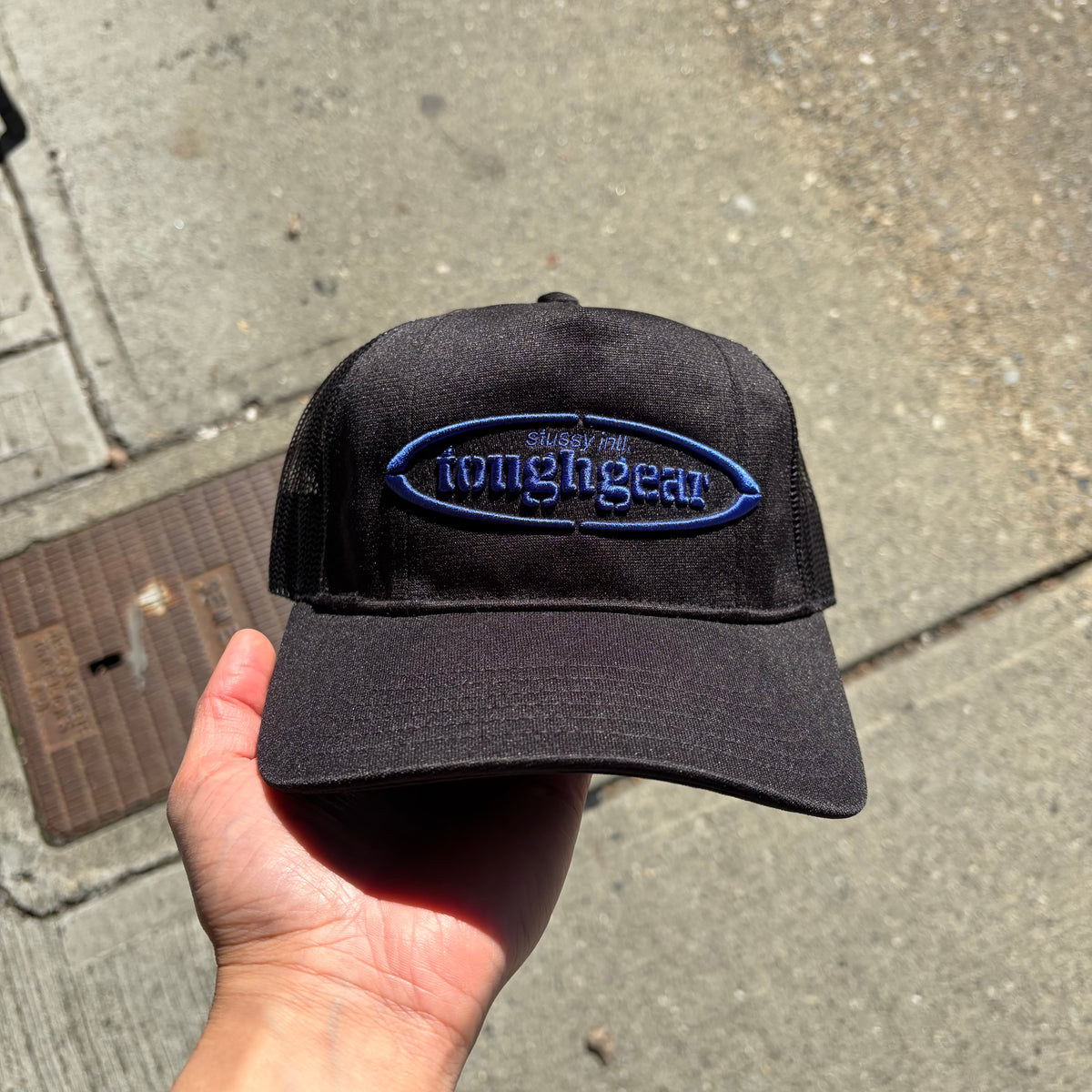 Stussy Tough Gear Trucker Hat Black